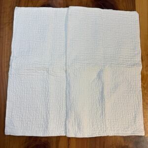 Restoration Hardware Pillow Sham LOT OF 2 Linen Quilted Rectangular King W4-30